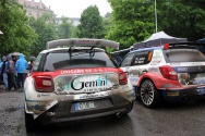 Rallye Český Krumlov: Ještě poslední časová kontrola na rampě v Českém Krumlově